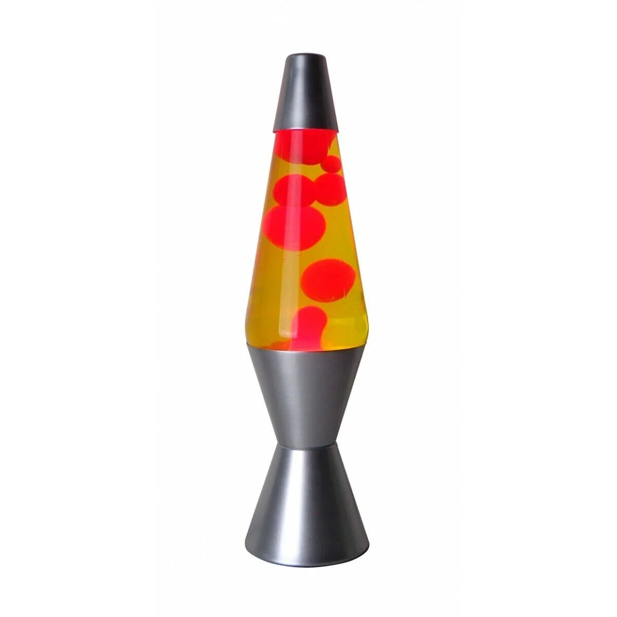 Lava Lamp Retro Glass and Metal Warm Glow Wax Motion