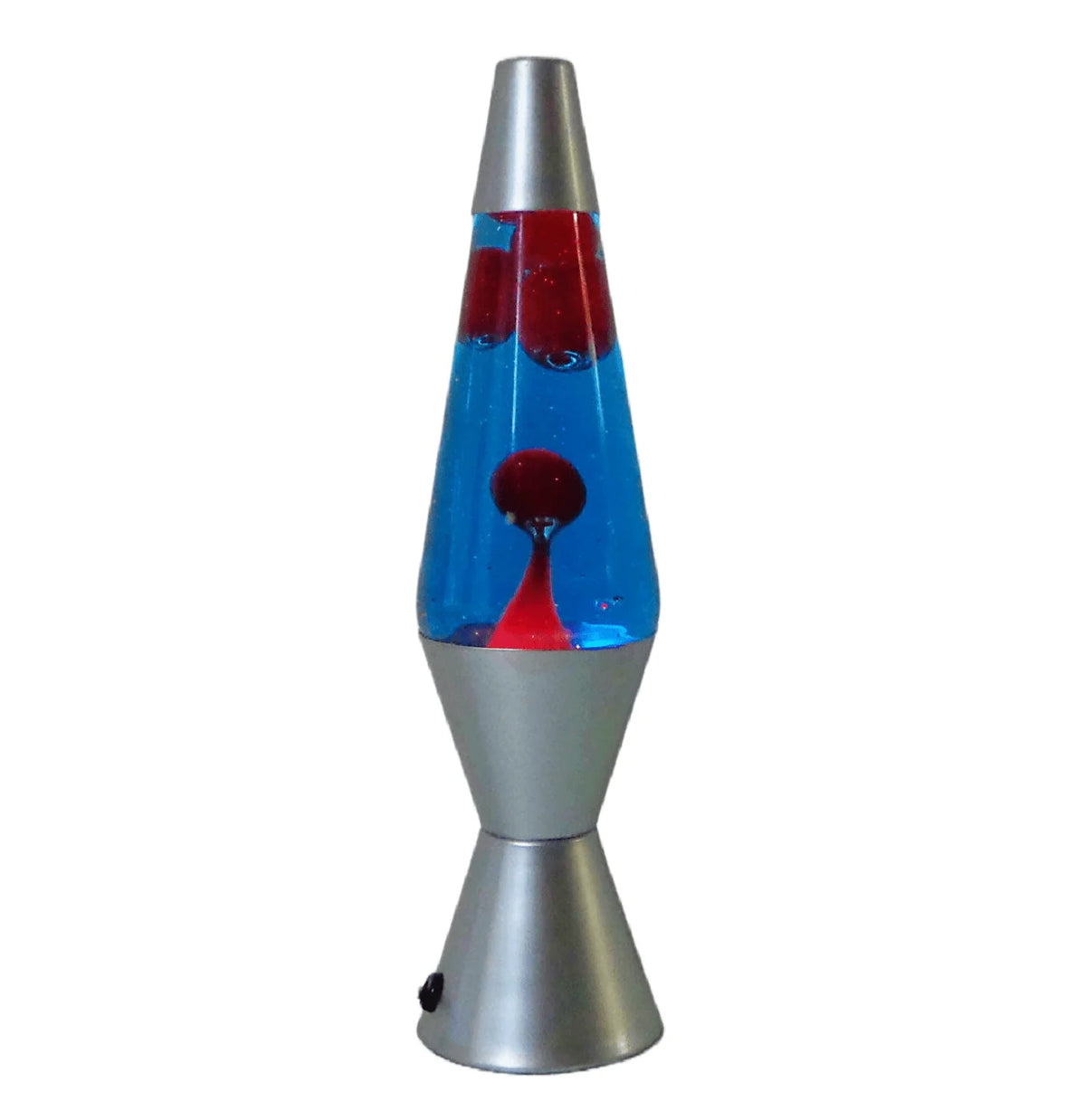Lava Lamp Retro Glass and Metal Warm Glow Wax Motion