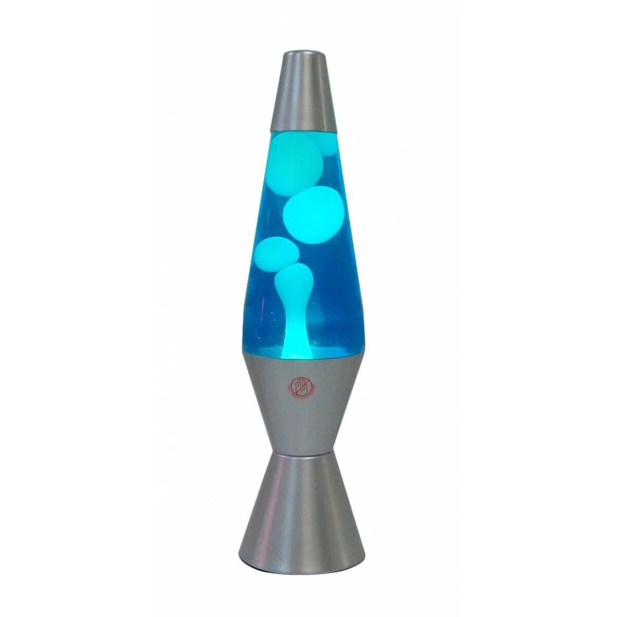 Lava Lamp Retro Glass and Metal Warm Glow Wax Motion