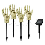 Lawn Lights Solar-Powered Skeleton Hand Stakes