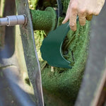Lawn Mower Deck Scraper Rustproof Metal Ergonomic Rubber Handle 15.9 Inch