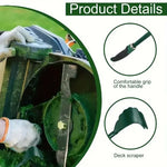 Lawn Mower Deck Scraper Rustproof Metal Ergonomic Rubber Handle 15.9 Inch