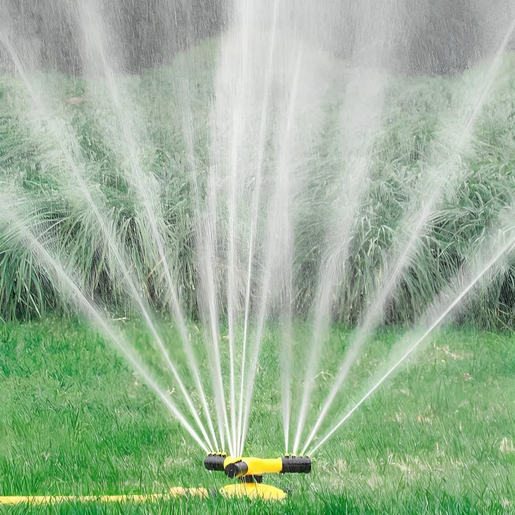Lawn Sprinkler 360° Coverage Adjustable Nozzles & Stable Base
