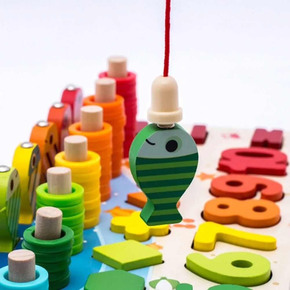 Learning Board Beechwood Counting & Shape Recognition