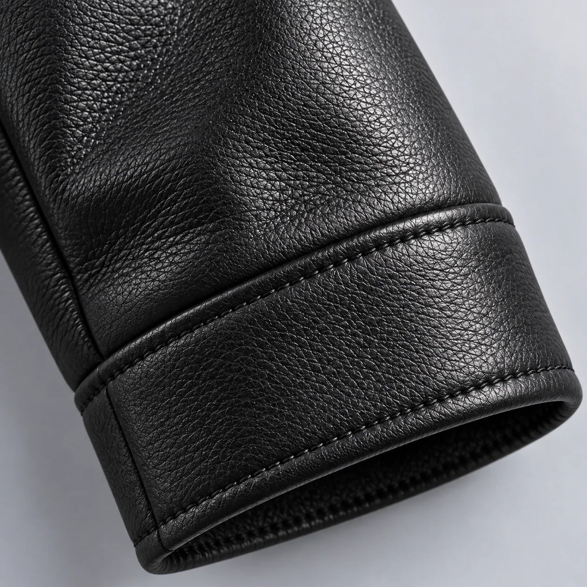 Leather Jacket Sherpa-Lined Insulating Warmth Men’s