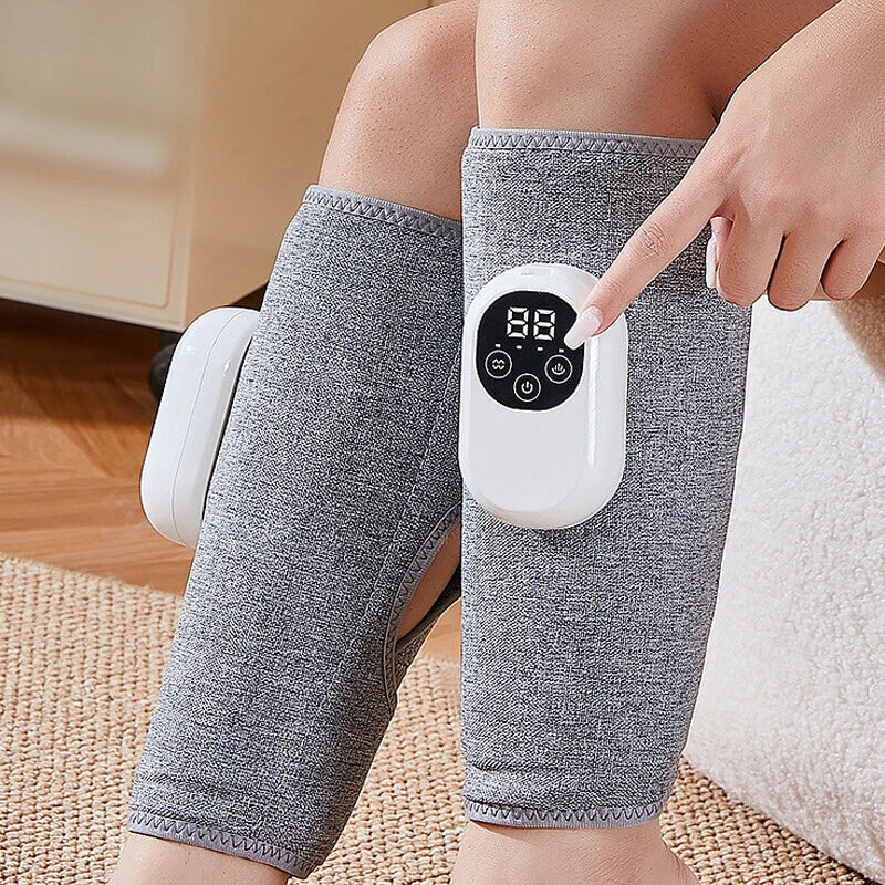 Leg & Calf Massager Cordless Heat Therapy Adjustable Fit