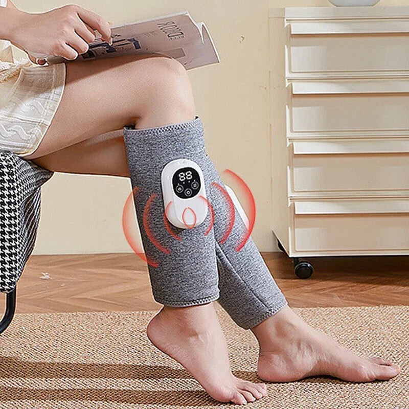 Leg & Calf Massager Cordless Heat Therapy Adjustable Fit