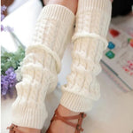 Leg Warmers Ribbed Acrylic Non-Slip Elastic Top