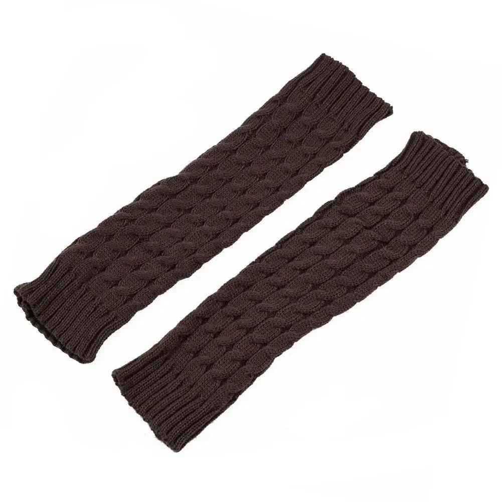 Leg Warmers Ribbed Acrylic Non-Slip Elastic Top