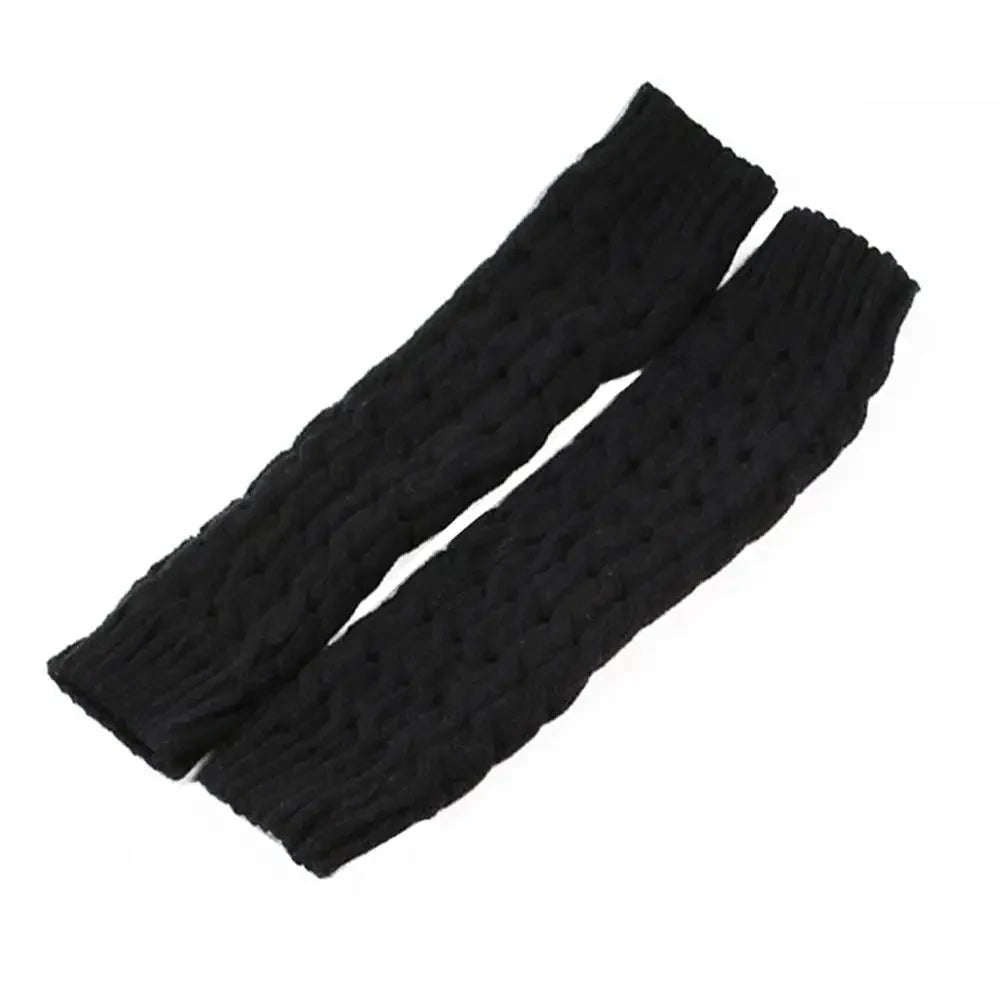 Leg Warmers Ribbed Acrylic Non-Slip Elastic Top