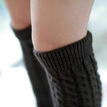 Leg Warmers Ribbed Acrylic Non-Slip Elastic Top