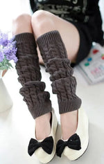 Leg Warmers Ribbed Acrylic Non-Slip Elastic Top