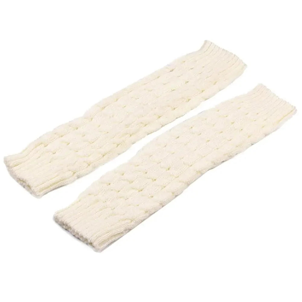 Leg Warmers Ribbed Acrylic Non-Slip Elastic Top