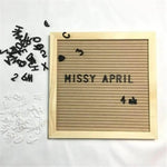 Letter Board Sign Wooden Changeable Message Display