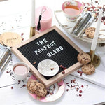 Letter Board Sign Wooden Changeable Message Display