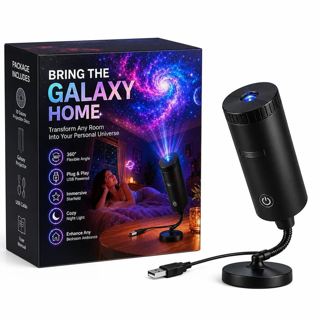 Light Projector USB Powered 4K Ultra-HD Interchangeable Scenes