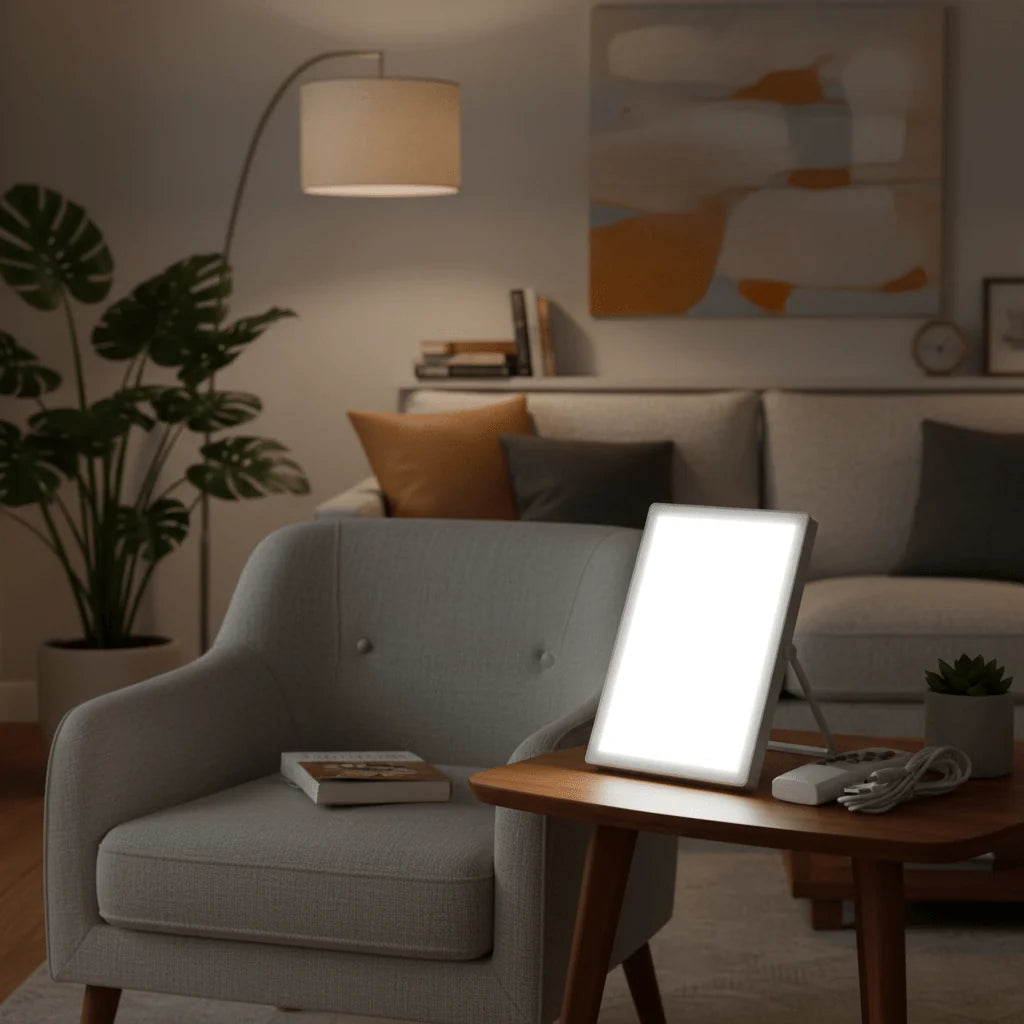 Light Therapy Lamp Daylight Two Brightness Levels Portable