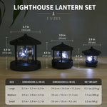Lighthouse Garden Light Solar-Powered Rotating Beacon