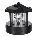 Lighthouse Garden Light Solar-Powered Rotating Beacon
