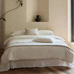 Linen Bedding Set Breathable Hypoallergenic 4-Piece