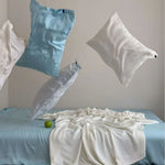 Linen Bedding Set Breathable & Moisture-Wicking Deep-Pocket 14 Inch