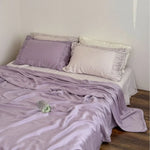 Linen Bedding Set Breathable & Moisture-Wicking Deep-Pocket 14 Inch