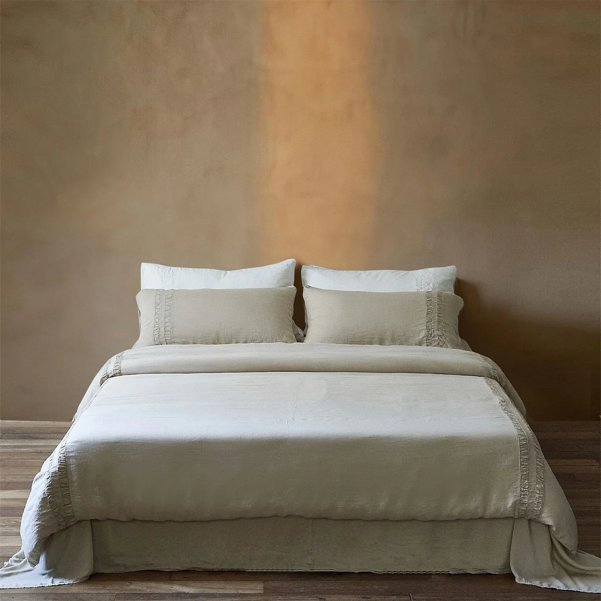 Linen Bedding Set Breathable Stonewashed Duvet Cover & Pillowcases