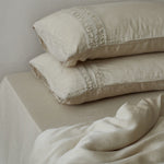 Linen Bedding Set Breathable Stonewashed Duvet Cover & Pillowcases