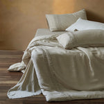 Linen Bedding Set Breathable Stonewashed Duvet Cover & Pillowcases