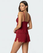 Lingerie Set Lace Trim Adjustable Straps Lightweight Stretch