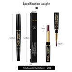 Lip Liner & Lipstick Double-Ended Waterproof Long-Lasting Color