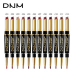 Lip Liner & Lipstick Double-Ended Waterproof Long-Lasting Color