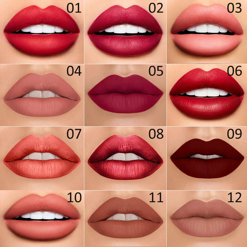 Lip Liner & Lipstick Double-Ended Waterproof Long-Lasting Color