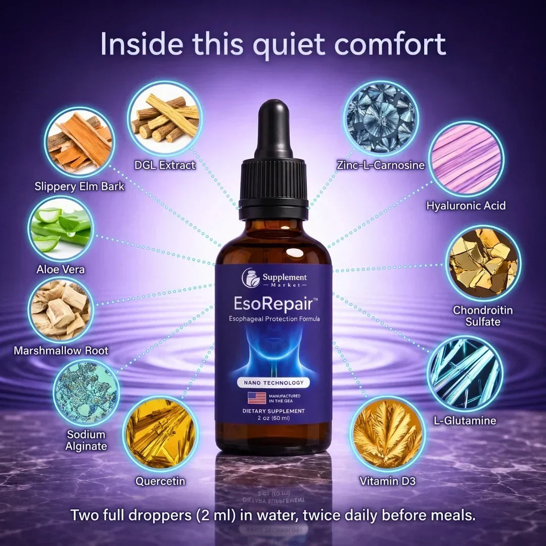 Liquid Supplement 11-in-1 Mixed Berry Throat & Stomach Support