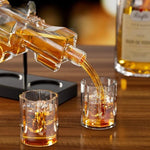 Liquor Decanter Set Revolver-Shaped Glass 70ml Shot Glasses