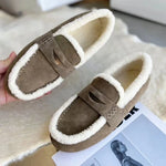 Loafers Cow Suede Wool Lined Slip-On