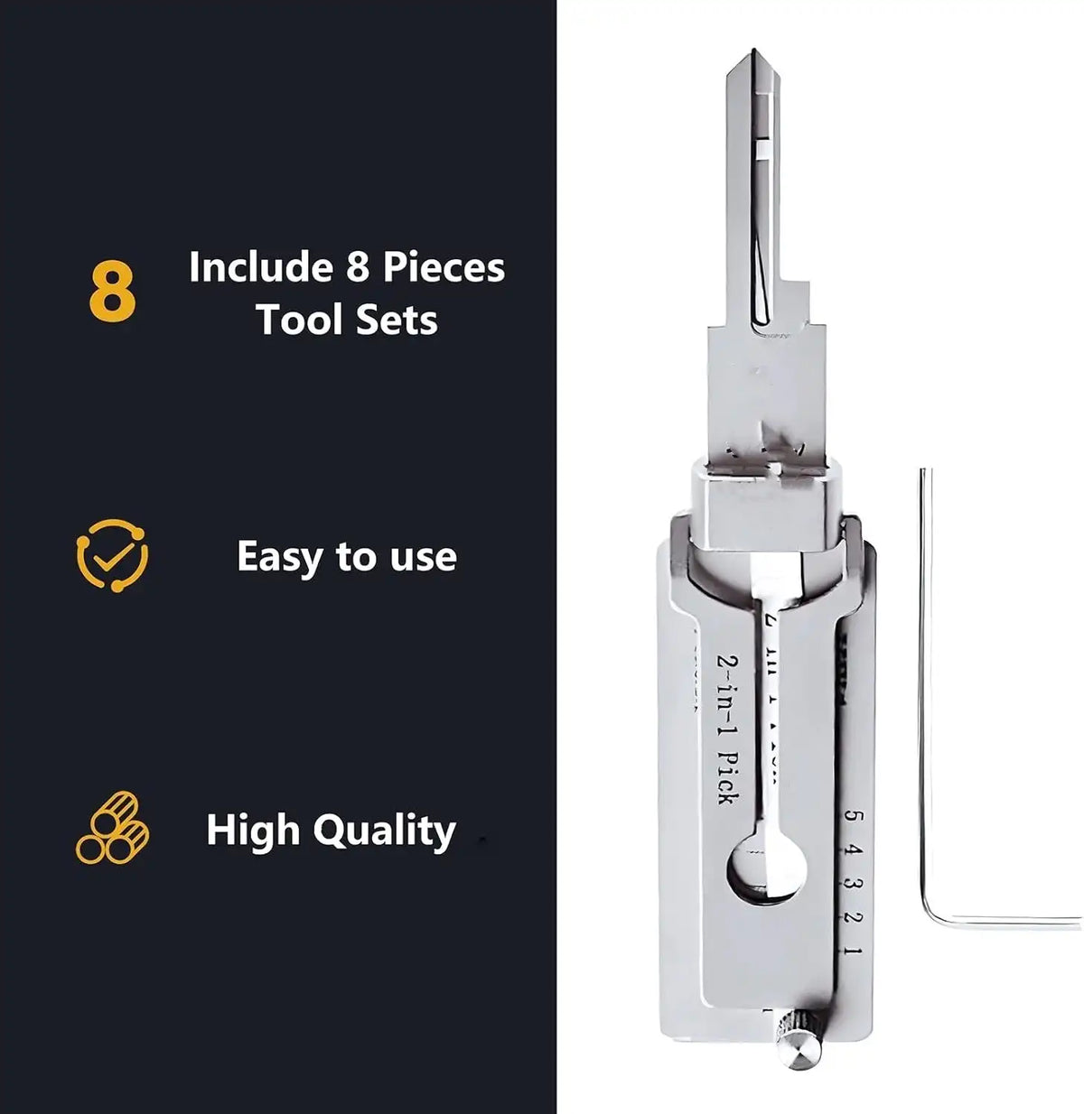 Locksmith Tool Kit Precision Stainless Steel Portable