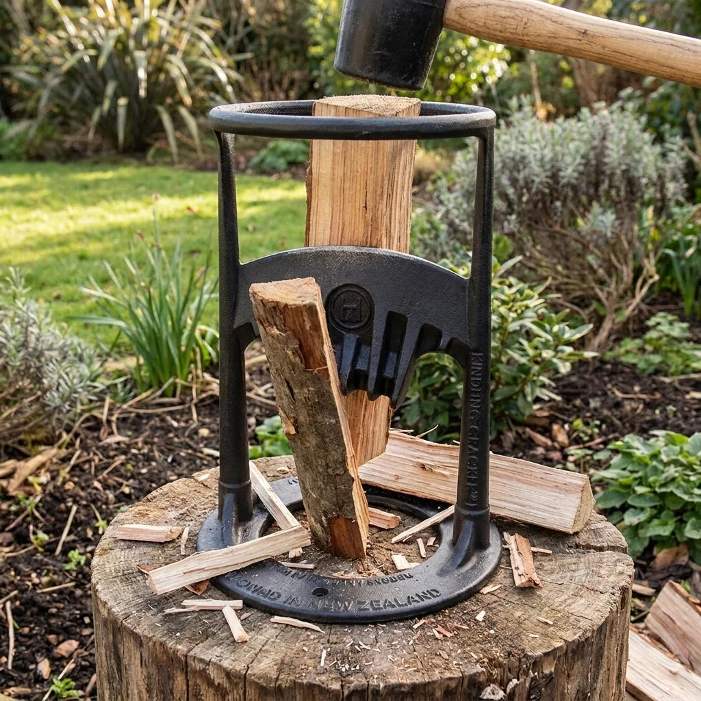 Log Splitter All-Steel Freestanding Base Manual Operation