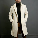 Long Coat Wool Blend Fitted Cut Soft Lining