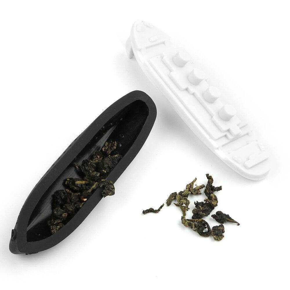 Loose-Leaf Tea Infuser Boat-Shaped Food-Grade Silicone