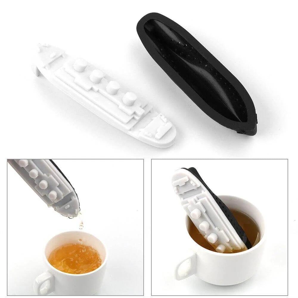 Loose-Leaf Tea Infuser Boat-Shaped Food-Grade Silicone