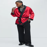Lounge Robe Costume Set With Belt & Pipe Prop
