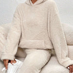 Loungewear Set Teddy Fabric Warm Loose Fit