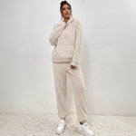 Loungewear Set Teddy Fabric Warm Loose Fit