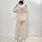 Loungewear Set Teddy Fabric Warm Loose Fit