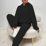 Loungewear Set Teddy Fabric Warm Loose Fit