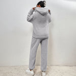 Loungewear Set Teddy Fabric Warm Loose Fit