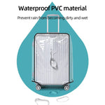 Luggage Cover Clear PVC Waterproof Scratch Protection