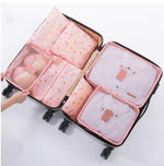 Luggage Organizer Set Waterproof 6-Piece Travel Pouches