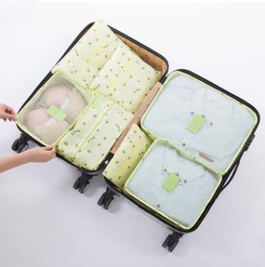 Luggage Organizer Set Waterproof 6-Piece Travel Pouches